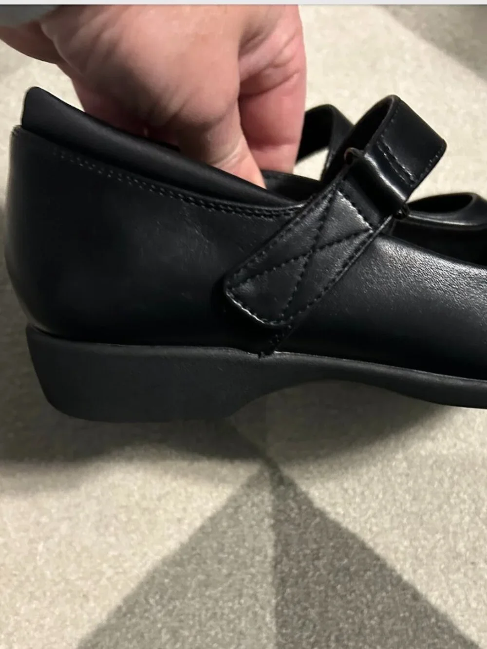 DREAM PAIRS Black Ballet Mary Jane Flats Adjustable Strap Women's Size 8